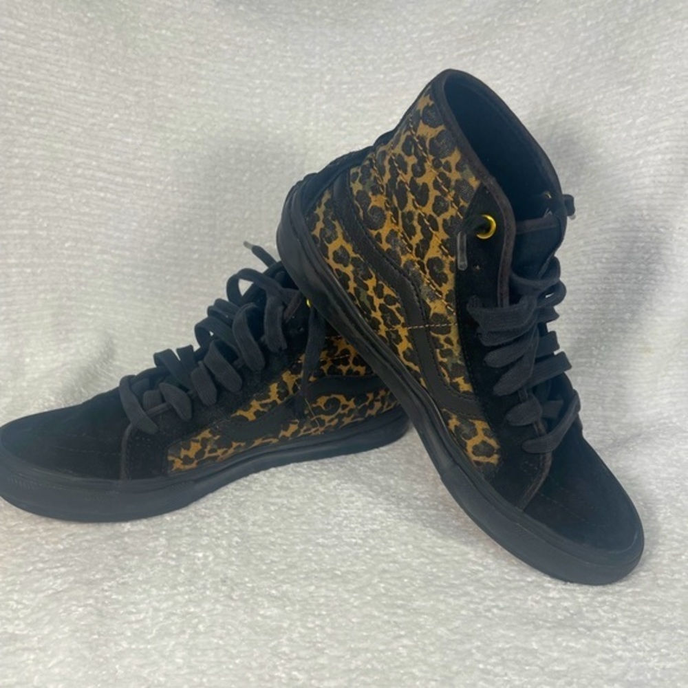 Vans SK8 Hi "Cher strauberry”Hi SK8 Vans skateboard sneakers shoes cheetah print